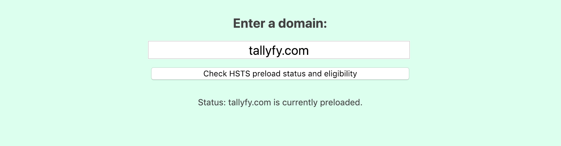HSTS test